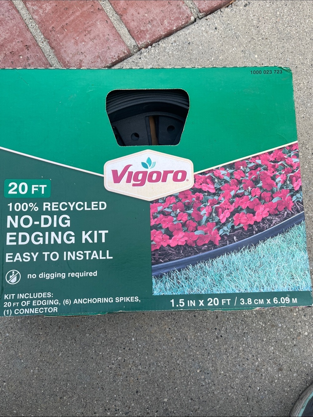 Vigoro 20ft No-Dig Edging Kit - Black
